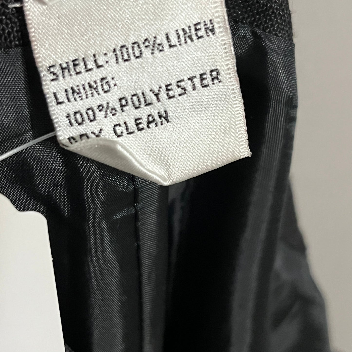Talbots Black 100% Linen Pants Sz-16