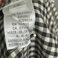 Jones New York Gingham Brown Button Front Top Sz-12