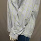 Alan Flusser Men’s XL Window Pane Button Up Blue Green Long Sleeve