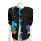 Daniel K Cotton Elephant Black Artsy Blazer Sz-Medium