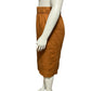 J.Crew Women’s Rust Brown 100% Linen Skirt Knee Length Sz-Medium