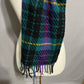 Vintage Gap Green Plaid 100% Lambswool Unisex Italy Scarf