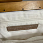 Sondra Roberts White and Tan Clutch