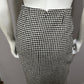 Carlisle Houndstooth Pencil Knee Length Wool Skirt Sz-6