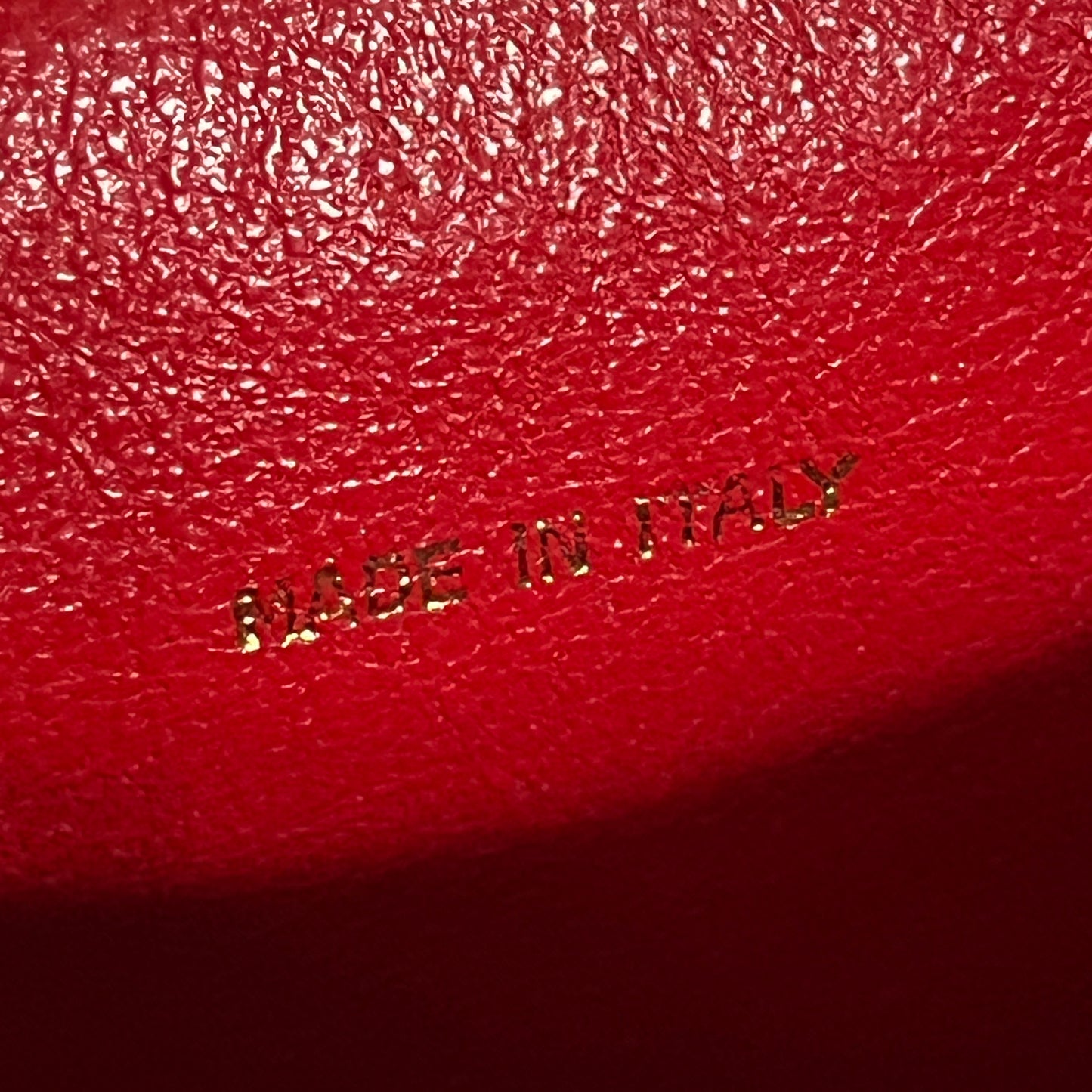 Mark Cross Red Leather Quilted Crossbody Handbag