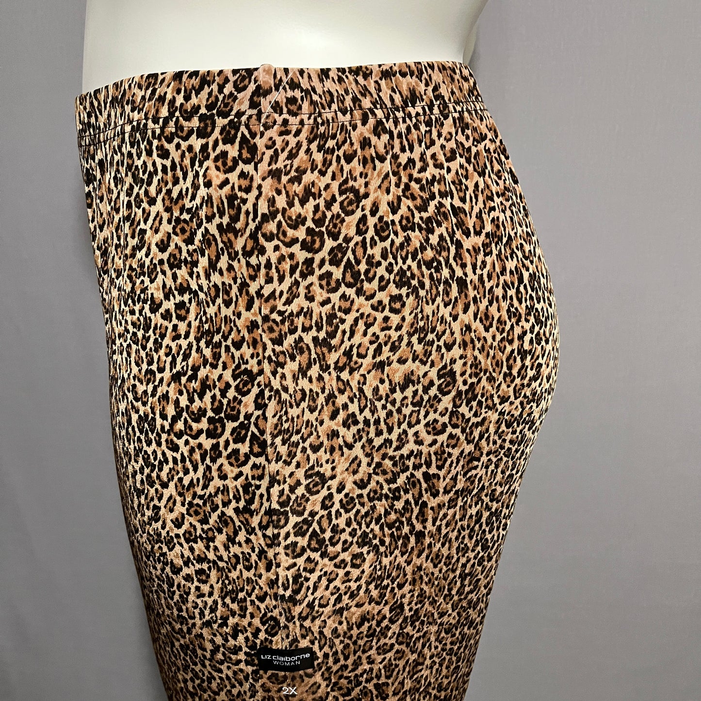 Liz Claiborne Animal Print Straight Leg Pants