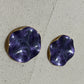 Purple Round Earrings