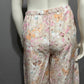 Haven Well Floral Cotton Silk Blend Pull On Pants Sz-Large