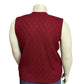 Women’s Sweater Sleeveless Vest Sz-XL Maroon Cotton