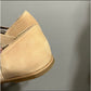 Eileen Fisher Honey Tumbled Nubuck Open Toe Sandals Sz-7 1/2 M