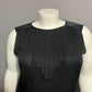 Black Sleeveless 100% Silk Career Shell Blouse Sz-2X