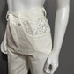 HW Vintage Cream 100% Cotton High Waist Denim Jeans Sz-8