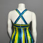 Calvin Klein Cotton Striped Fit & Flare Multicolored Dress Sz-10