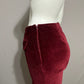 Newport News Maroon Cotton Velvet Pants Sz-6