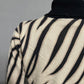 Talbots Cashmere & Silk Zebra Print Turtleneck Sz-Small Petite