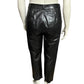 Vintage Black Leather Pleated Pants Sz-Large