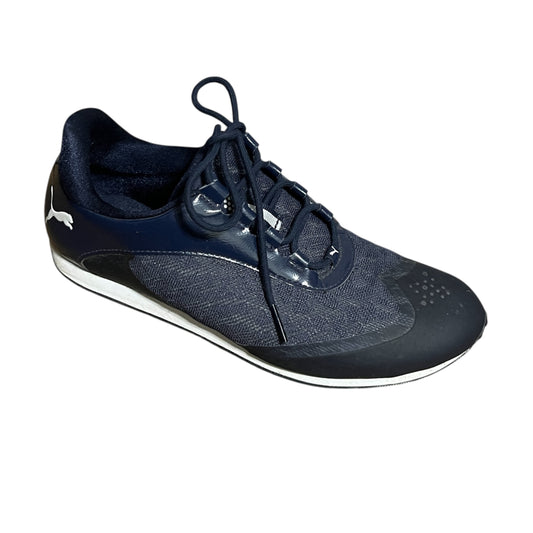 puma sneakers women 8 Navy & White Athletic Cleats
