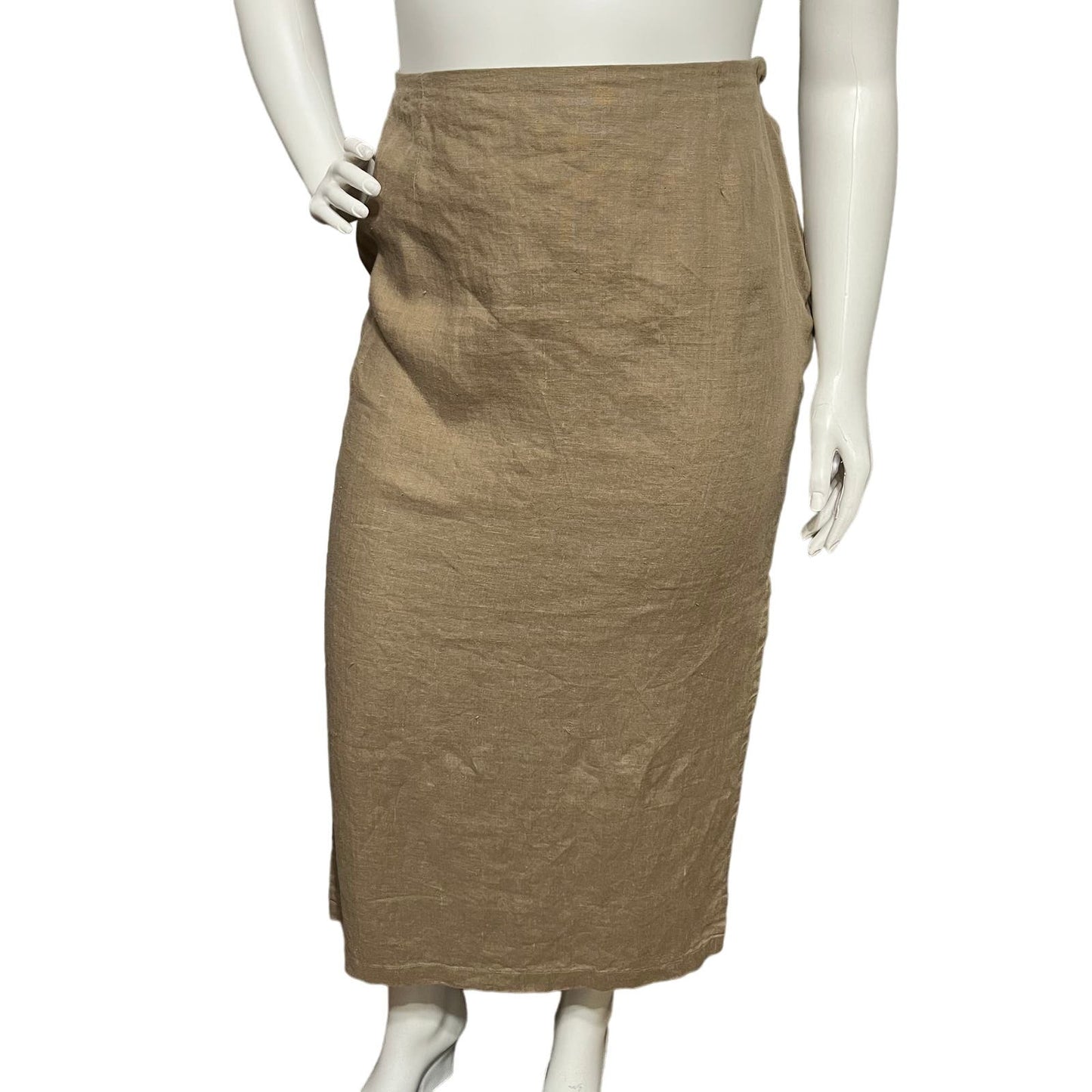 Chico’s Design 100% Linen Maxi With Split Skirt Sz-XL/1X or 3