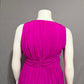 Badgley Mischka Women’s Special Occasion 100% Silk Fushia Pink Dress Sz-8