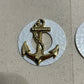 Gold Anchor Earrings