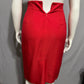 Dana Buchman Women’s Cherry Red 100% Silk Pencil Skirt Sz-10 High Waisted