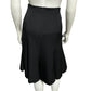 Liz Claiborne Black Wool Trumpet Skirt Sz-6