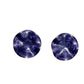 Purple Round Earrings