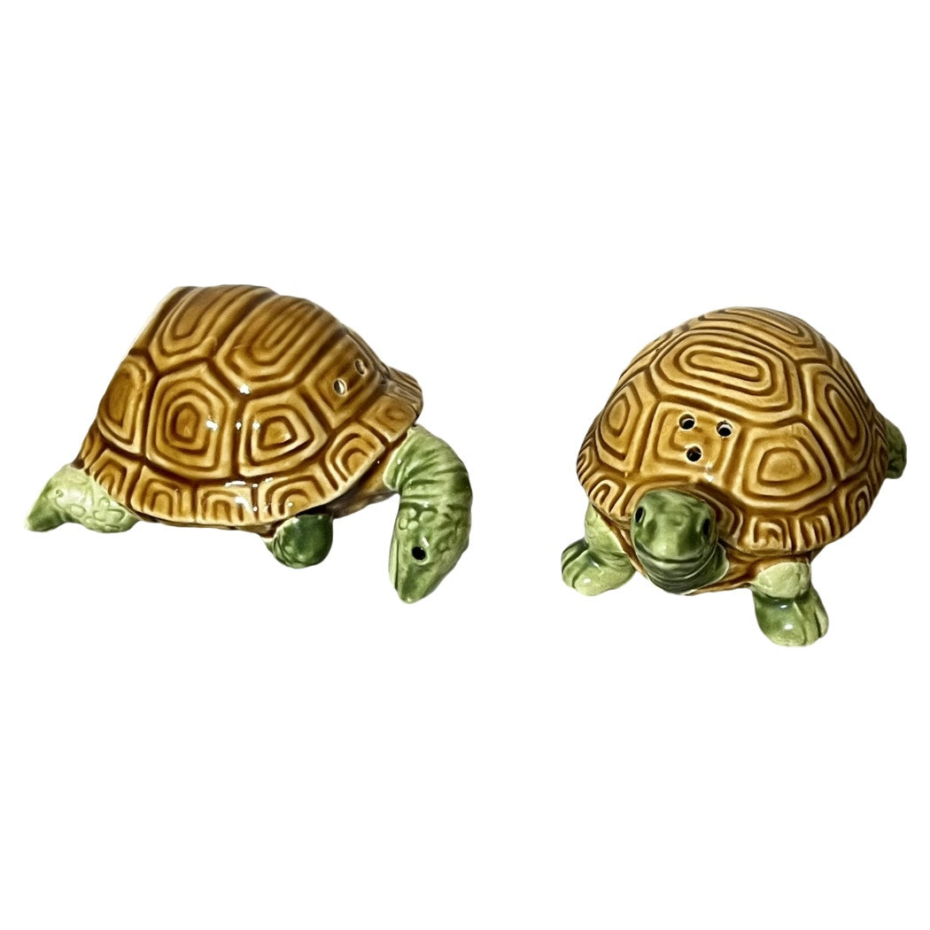 Norcrest 2 Piece Japan Ceramic Turtles Salt & Pepper Shaker