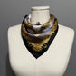 Square 100% Silk Multicolored Square Print Scarf Sz-One Size