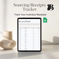 Sourcing Receipts Tracker ONLY