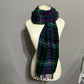 Vintage Gap Green Plaid 100% Lambswool Unisex Italy Scarf