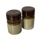 Brown 2 Toned Ceramic Salt & Pepper Shaker