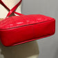 Mark Cross Red Leather Quilted Crossbody Handbag