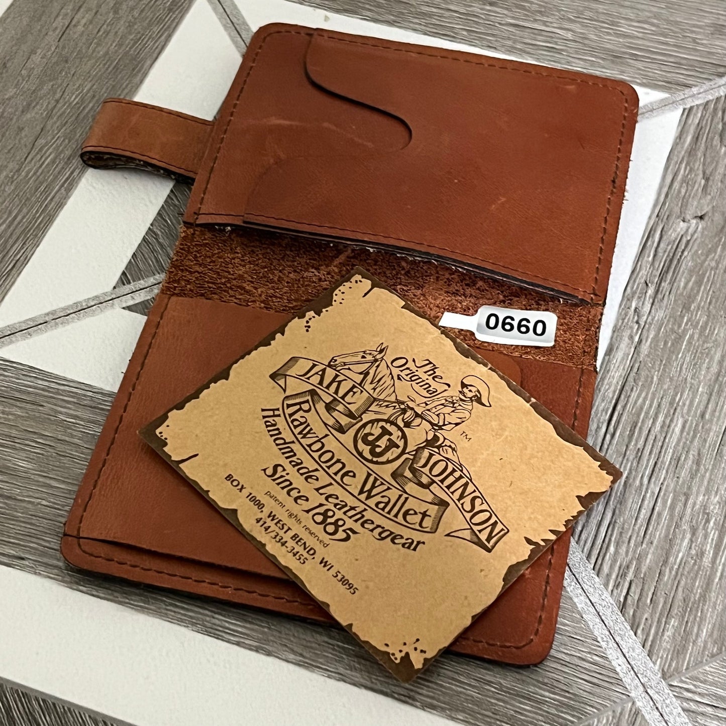 Jake & Johnson Rawbone Handmade Leathergear Wallet