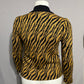 Vintage America Black and Brown Zebra Cardigan