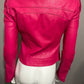 Bebe Pink 100% Leather Jacket Sz-Small