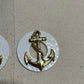 Gold Anchor Earrings