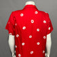 California Krush Cherry Red 100% Rayon Shirt Size Medium