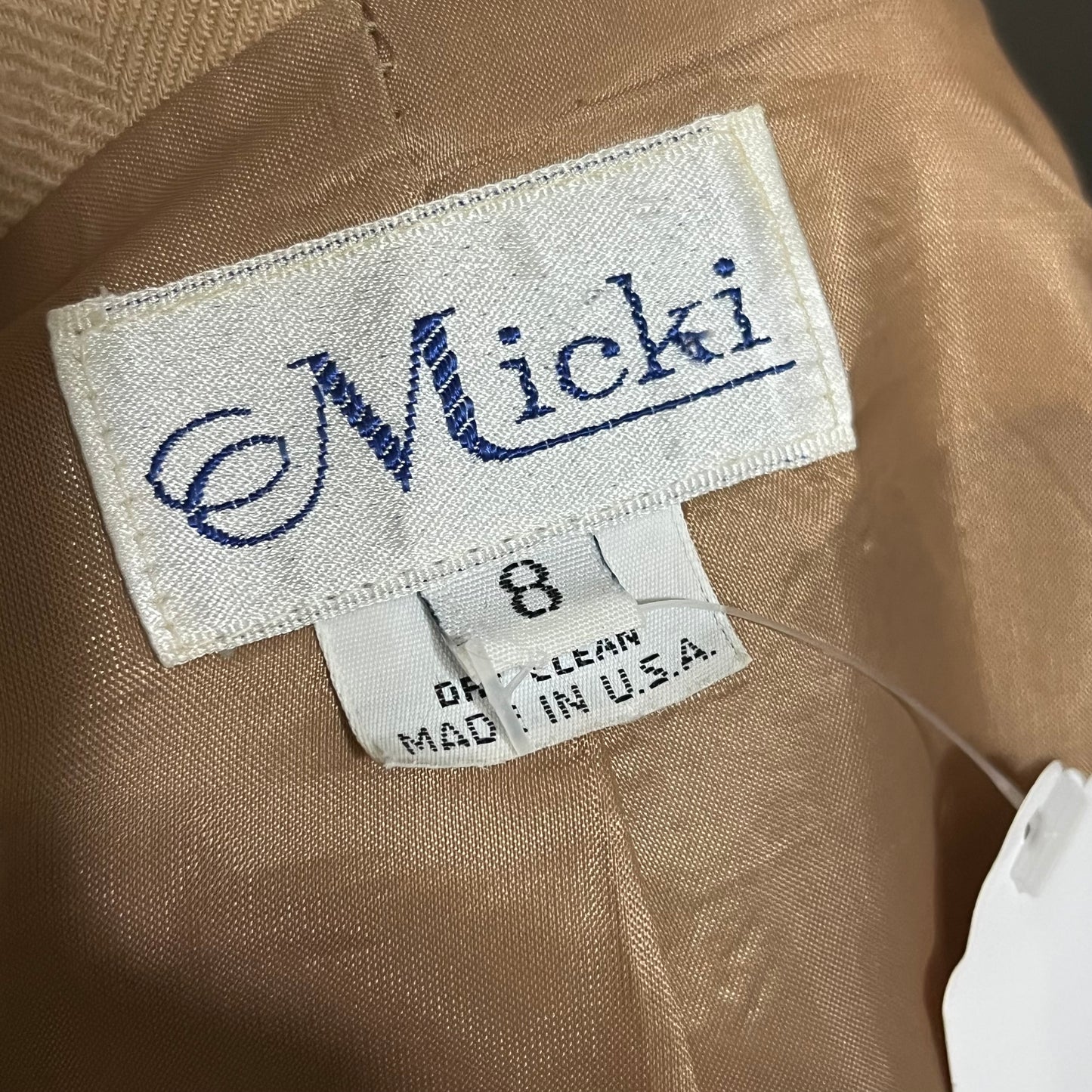 Vintage Micki 100% Wool Striped Blazer Sz-8