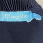 J. McLaughlin Navy Accordion Pleated Flutter Sleeve Midi Dress Sz-Medium