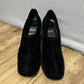 DKNY Velvet Black Square Closed Toe Heel Sz-9 1/2