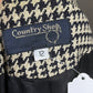 Country Shop Casual Plaid 100% Linen 3 Button Blazer Sz-12