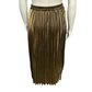 Metallic Pleated Maxi Skirt Sz-Large
