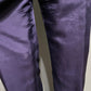 Rhoda Lynne Purple 100% Silk 2 Pc Jogger Pants Set Sz-Medium