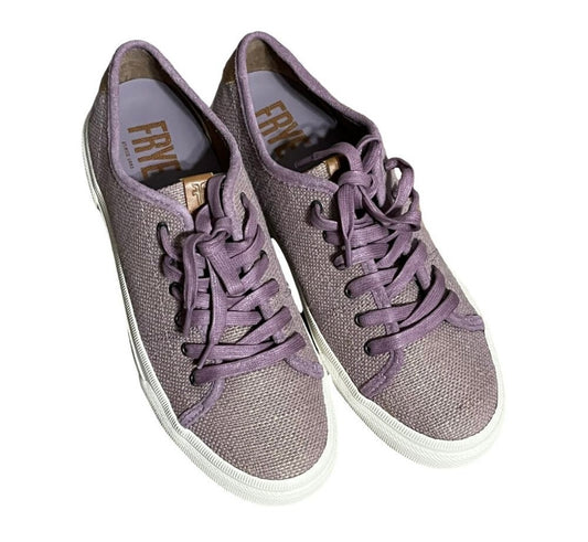 Frye Purple Canvas Lace Up Sneakers Sz-8