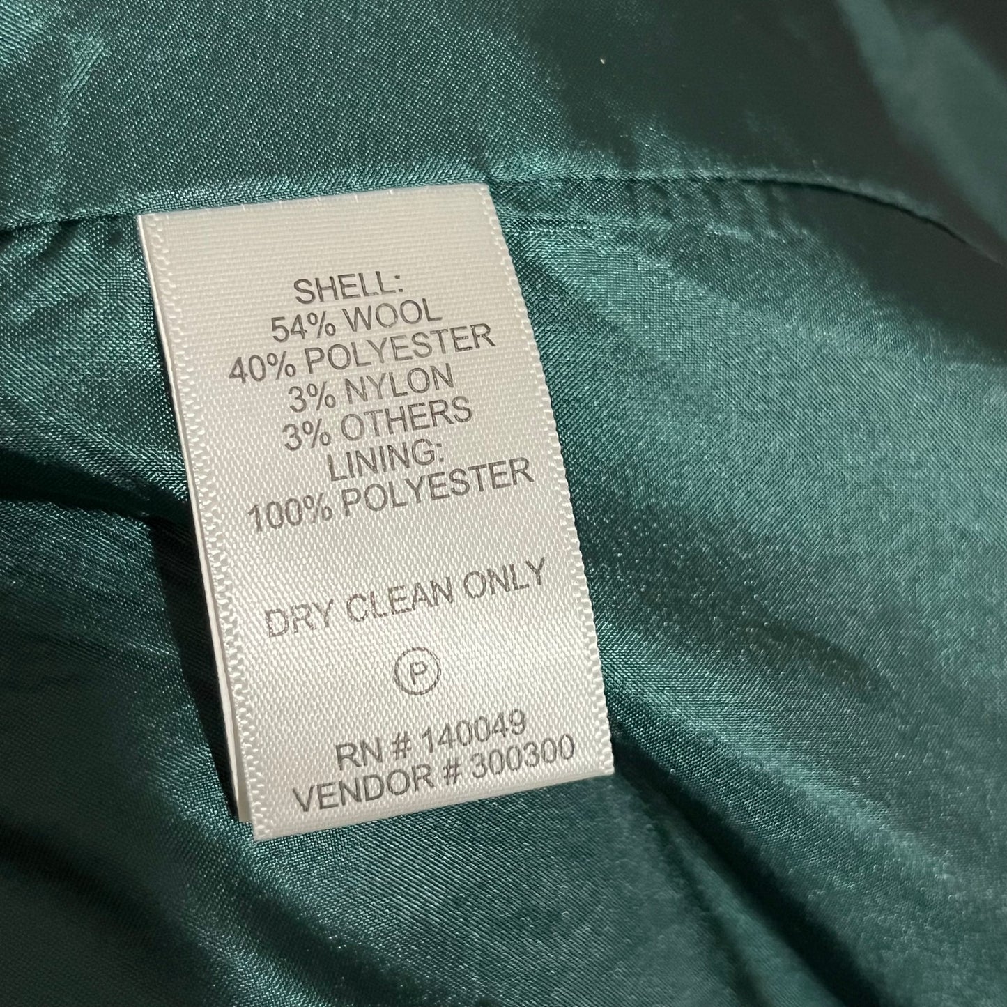 Chadwicks Green Plaid Wool Blend Blazer Sz-12