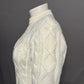 Chic Cable Knit Sweater in Cream