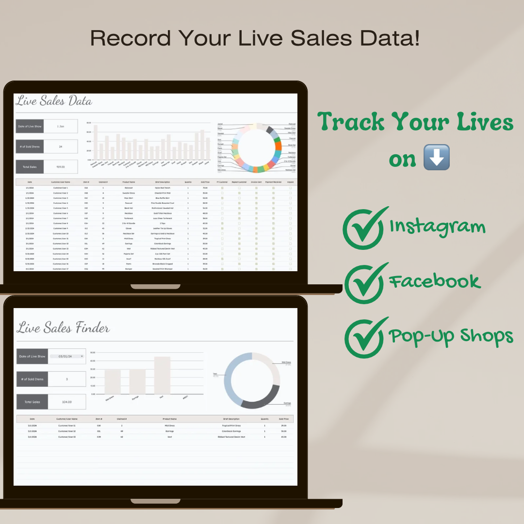 1 Year ONLY (2024) Resellers Business Tracker