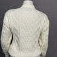 Chic Cable Knit Sweater in Cream