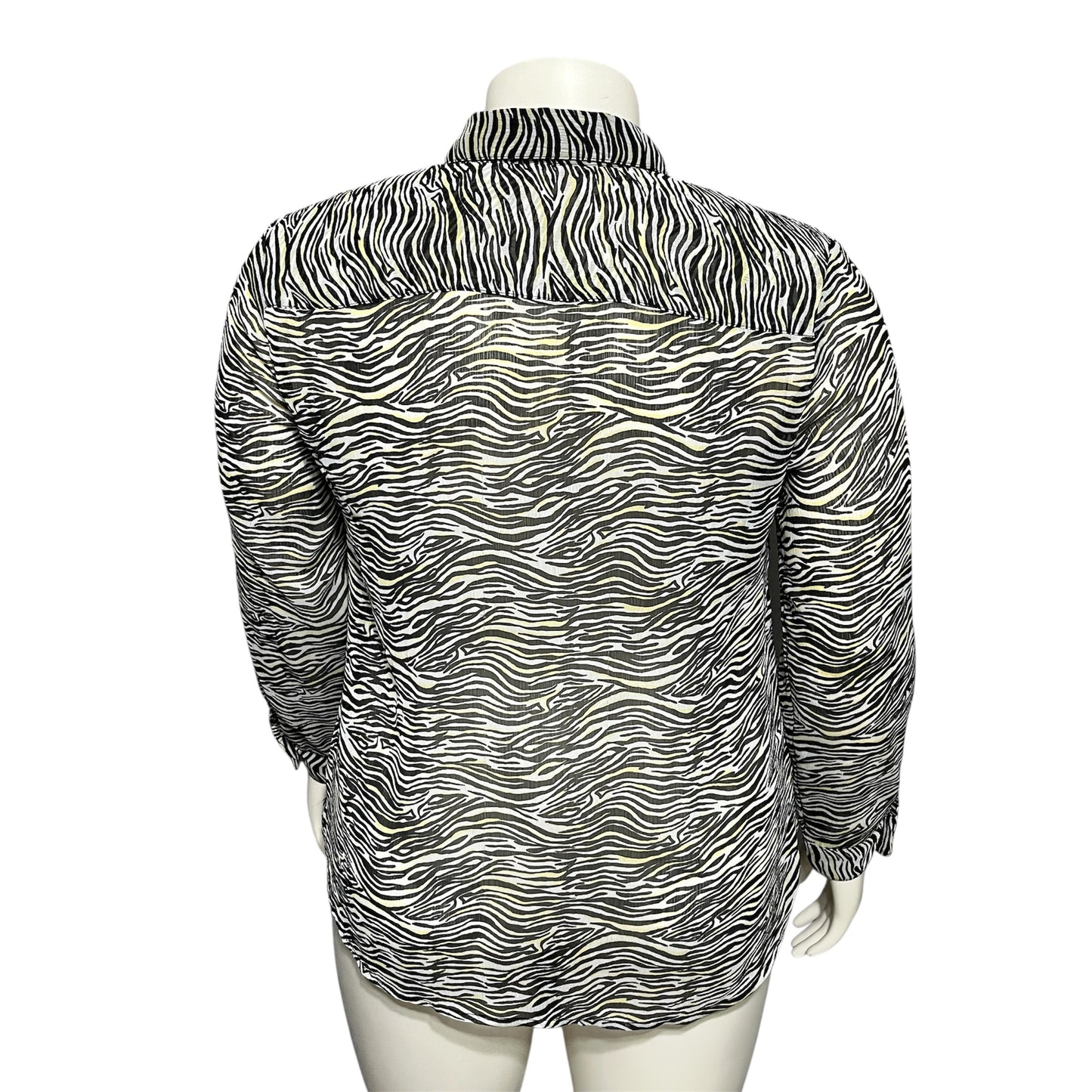 Christopher & Banks Zebra Pattern Top